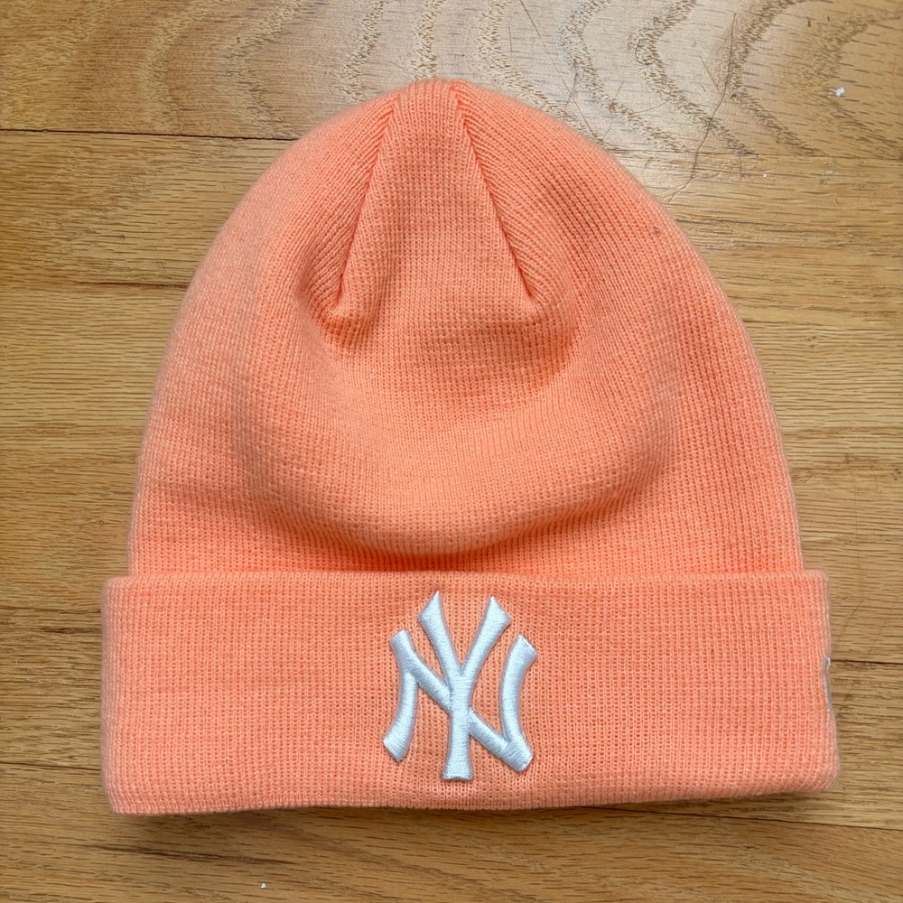 New Era Beanie- NWOT- Melon